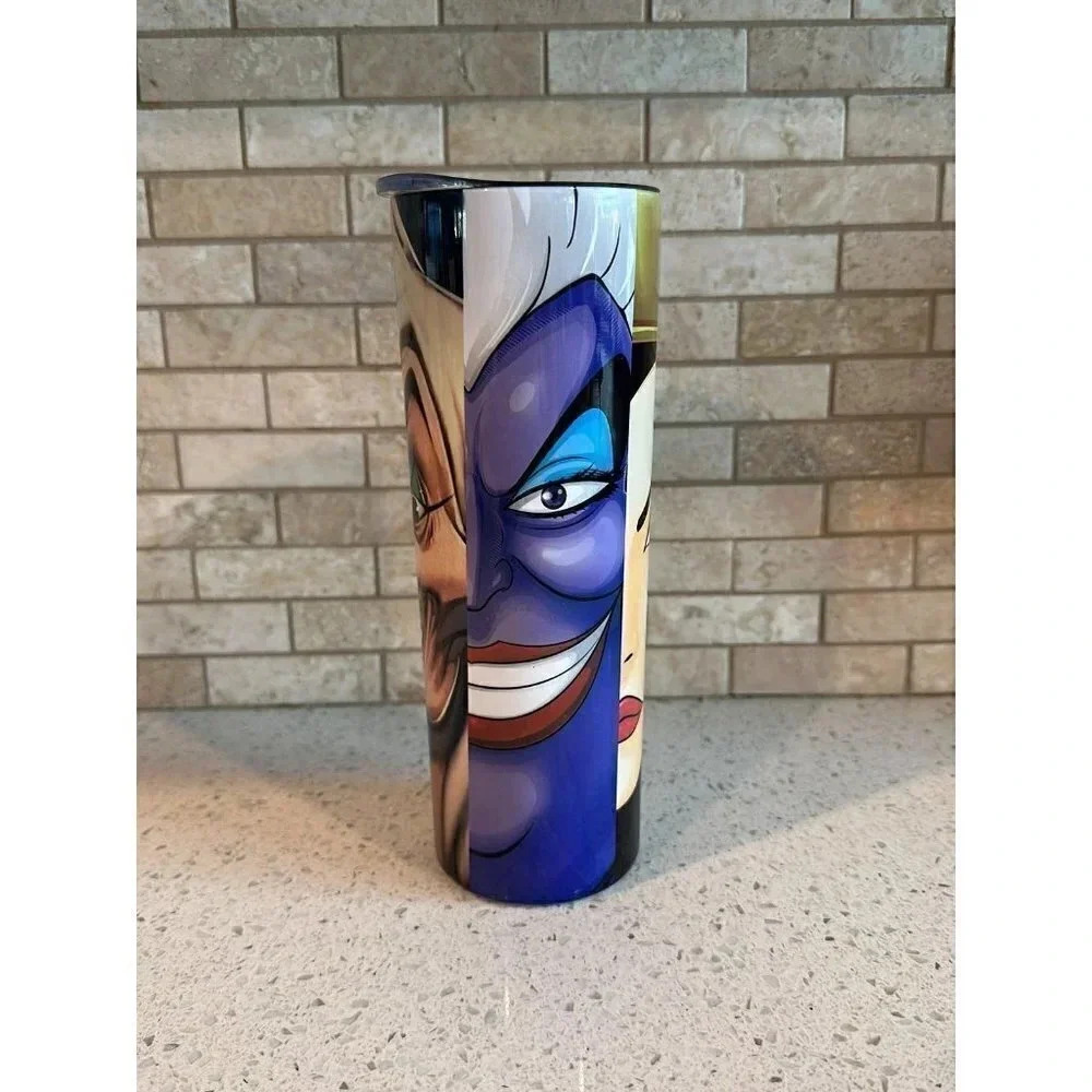 villains 20 oz stainless‎ steel tumbler cup coffee halloween br
